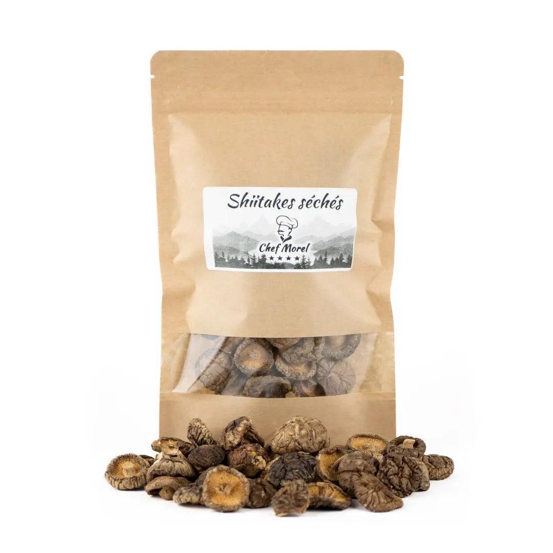 Shiitakés séchés qualité supérieure 100g - Chef Morel