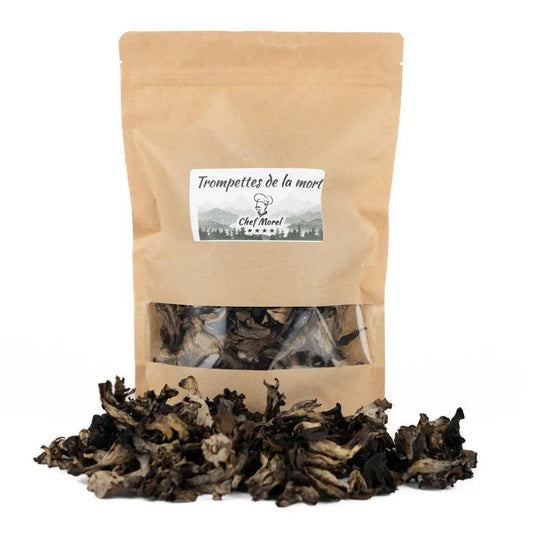 Trompettes de la mort séchées qualité supérieure 100g - Chef Morel