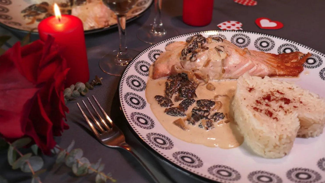 Recette du filet de saumon et sa sauce aux morilles - Chef Morel