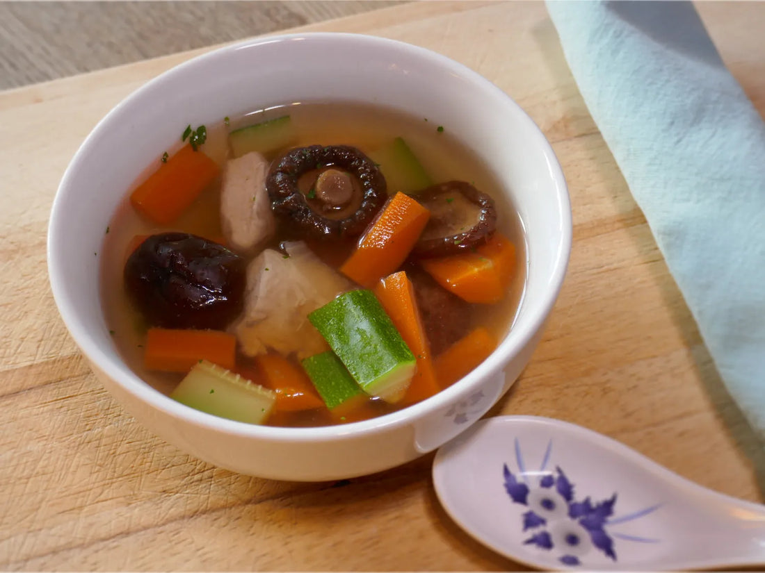 Soupe légère aux Shiitakés - Chef Morel