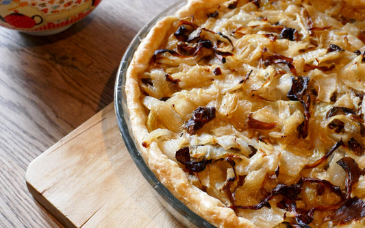 Tarte aux oignons et Chanterelles jaunes - Chef Morel