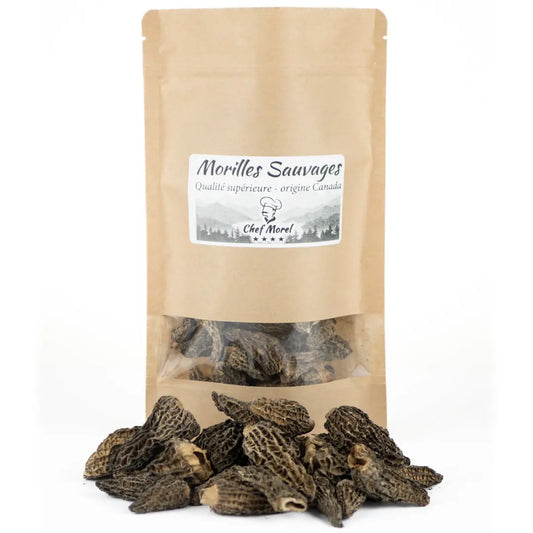 Morilles séchées sauvages - Canada 25 gr. Qualité supérieure. Chef Morel